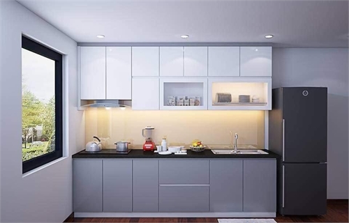 Tủ Bếp Chữ I Tủ bếp bằng nhựa laminate TB93 Tủ Bếp Chữ I Tủ bếp bằng nhựa laminate TB93